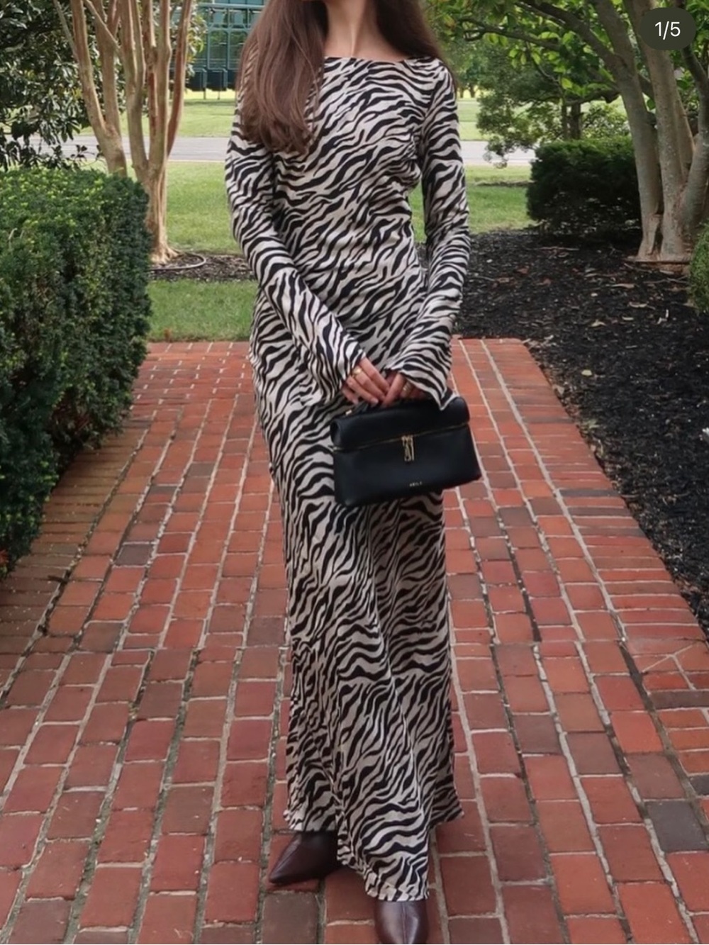 NWT Gemma Zebra Print Maxi Dress XS
